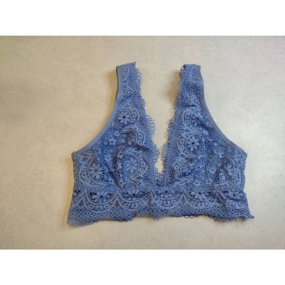 Victoria's Secret size S Blue Lace Bralette Bra - Picture 1 of 5